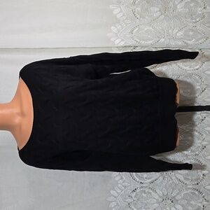 P.S. Love Black Long Sleeve Sweater size Medium/Large
